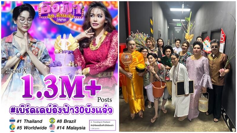 ส่องยอดเงิน แฟนคลับซัพพอร์ต อิงฟ้า วราหะ จัดปาร์ตี้เบิร์ธเดย์ 30 ยังแจ๋ว