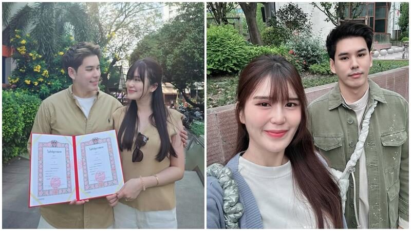 อั๋น อัครพรรฒ จูงมือ ขิง ปริม จดทะเบียนสมรสเป็นสามี-ภรรยาถูกต้องตามกฎหมาย