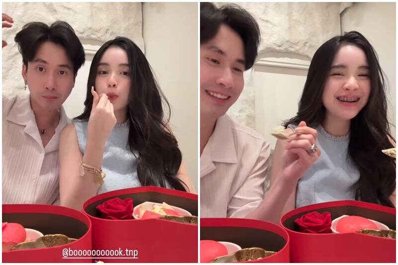 ขนม ศศิกานต์ เปิดตัวหวานฉ่ำ หมอบุ๊ค หนุ่มหล่อคลั่งรัก เอฟซีดีใจความรักที่ มี้หนม คู่ควร