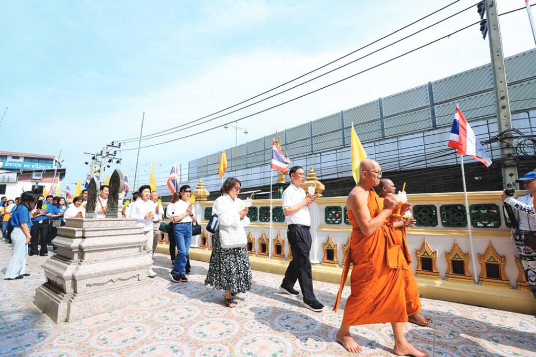 รายงานพิเศษ - ผ้าป่าพุทธปัญญาชมรมฯซีพี เพื่อ‘ศาลาธรรมสังเวชวัดบ่อ’