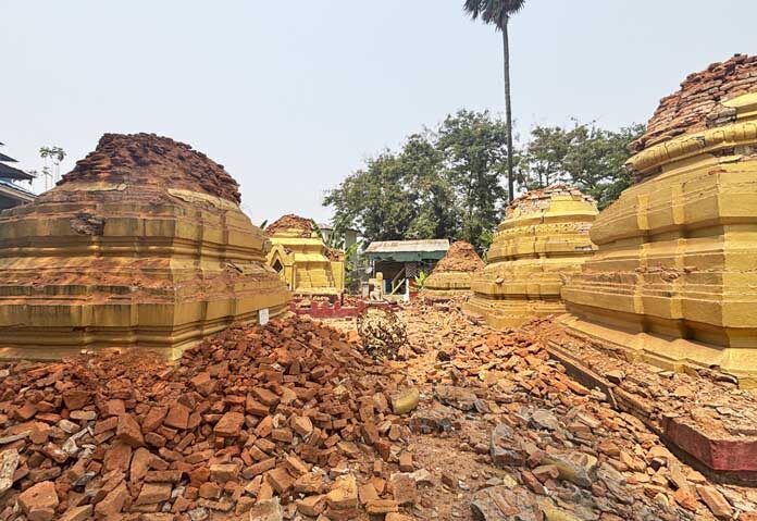 เมียนมาประกาศ “สถานการณ์ฉุกเฉิน” หลังธรณีพิโรธ บ้านเรือน-สะพาน-วัดพังยับ