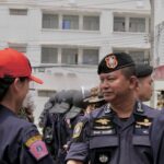 รองจ๋อ ร่วมการฝึกทบทวนการทำหน้าที่ ตามกฎหมายชุมนุมสาธารณะตำรวจคฝ.