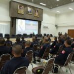 รองจ๋อ ร่วมการฝึกทบทวนการทำหน้าที่ ตามกฎหมายชุมนุมสาธารณะตำรวจคฝ.