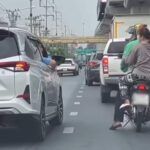 เจอตัวแล้ว! สืบบางชัน เชิญ ลุงหัวร้อน สารภาพ ชักปืน-มีด ข่มขู่ ไรเดอร์หนุ่ม-สาวซ้อนท้าย