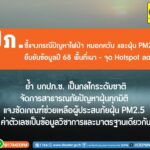 ปภ. ชี้แจงกรณีปัญหาไฟป่า หมอกควัน และฝุ่น PM2.5 ยืนยันข้อมูลปี 68