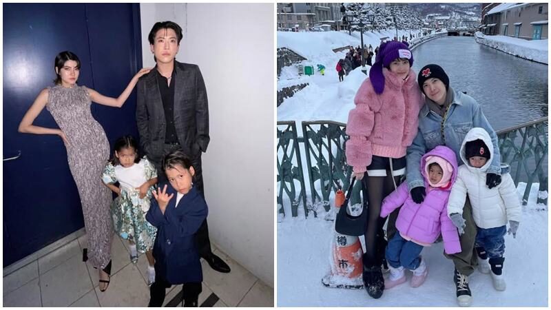 ป๊อก แฮปปี้!ลูกแฝดเริ่มโตอยู่ในช่วงจดจำ มีญ่า ฉายแววศิลปิน ถูกชมลูกยิ่งโตแต่พ่อแม่ยิ่งดูเด็ก