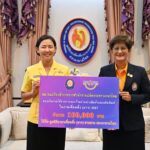 นายกสมาคมภริยาฯปลัดกลาโหม มอบเงินสมทบทุน มูลนิธิอาสาเพื่อนพึ่ง (ภาฯ) ยามยาก