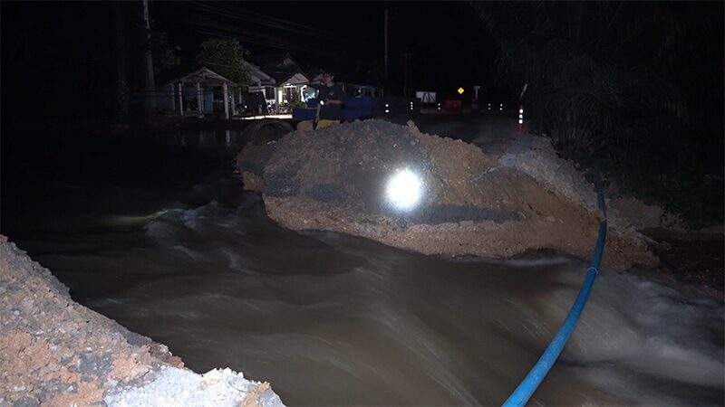 Unexpected flooding hits Phatthalung despite no rain | News by Thaiger