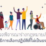 การตรวจพิจารณาร่างกฎหมายเกี่ยวกับบทจำกัดสิทธิฯ