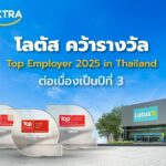 โลตัสคว้ารางวัล Top Employer 2025 in Thailand ต่อเนื่องเป็นปีที่ 3