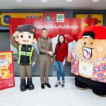 CPF ร่วมกับตำรวจทางหลวง จัดแคมเปญ 'หิวไม่ขับ' แจกไส้กรอกฟรี วังน้อย-วังมะนาว