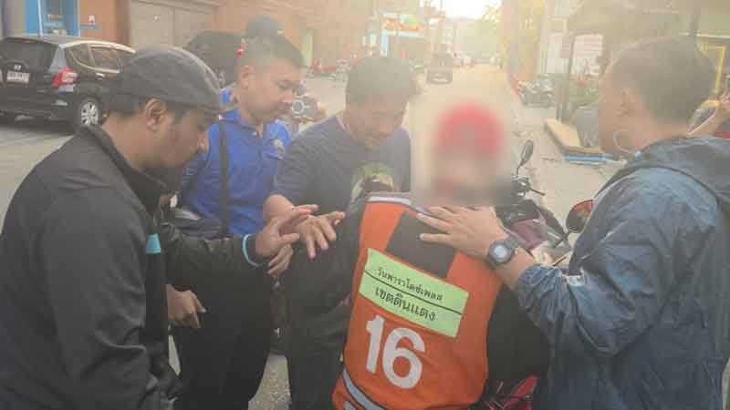 Laotian man arrested for illegal motorcycle taxi work in Bangkok | News by Thaiger