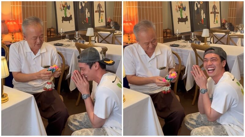 เลดี้ปราง พาหนุ่ม โอบ ไปไหว้คุณพ่อในวันสงกรานต์ ถูกแซวพาลูกเขยไหว้พ่อตา