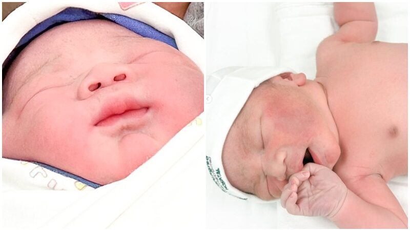 แห่ยินดี! แม่ใบเตย-พ่อปั๊บ เบบี๋มาแล้ว ฤกษ์งามยามดีรับสงกรานต์ ตั้งชื่อ “น้องฌาน”