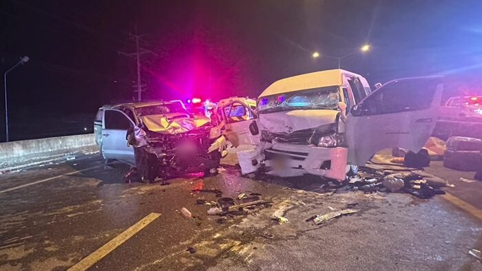 Chumphon highway crash leaves many injured amid roadwork confusion | News by Thaiger