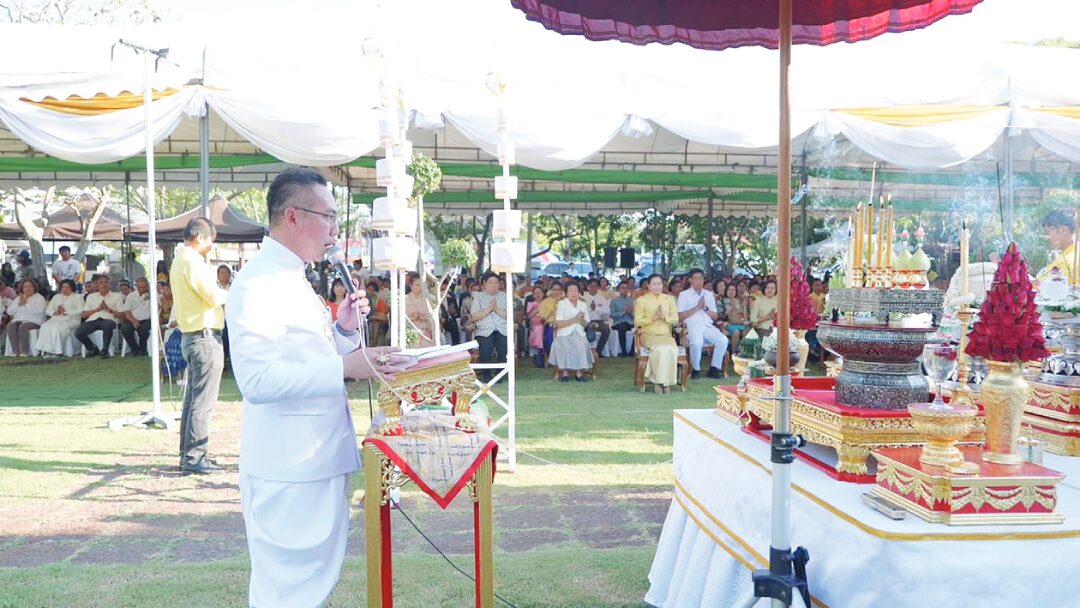 ข่าวสดพระเครื่อง - สมุทรสงครามจัดพิธีบวงสรวง บูรณะโบราณสถานวัดอัมพวันฯ