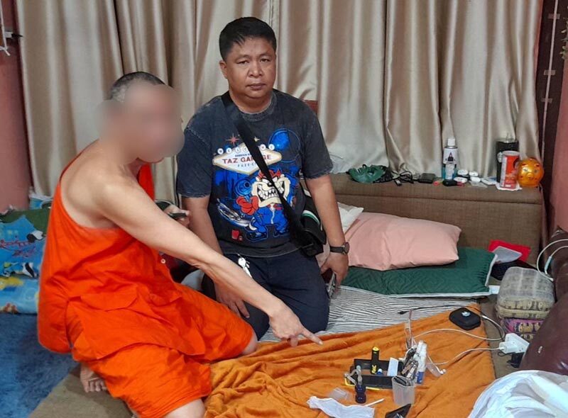 Monk caught in drug scandal at Don Mueang temple | News by Thaiger