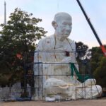 วัดไผ่เหลืองขึ้น แบบ PU โฟม “สมเด็จพระพุฒาจารย์” (โต พรหมรังสี) สูง 14 เมตร
