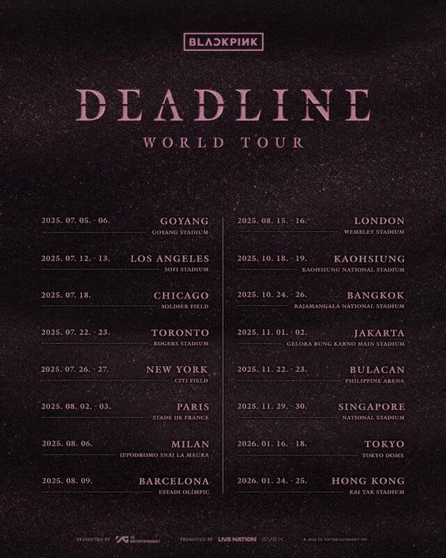 สิ้นสุดการรอคอย! BLACKPINK ประกาศเวิลด์ทัวร์ครั้งใหญ่ในรอบ 2 ปี จัดเต็มราชมังฯ 3 รอบ