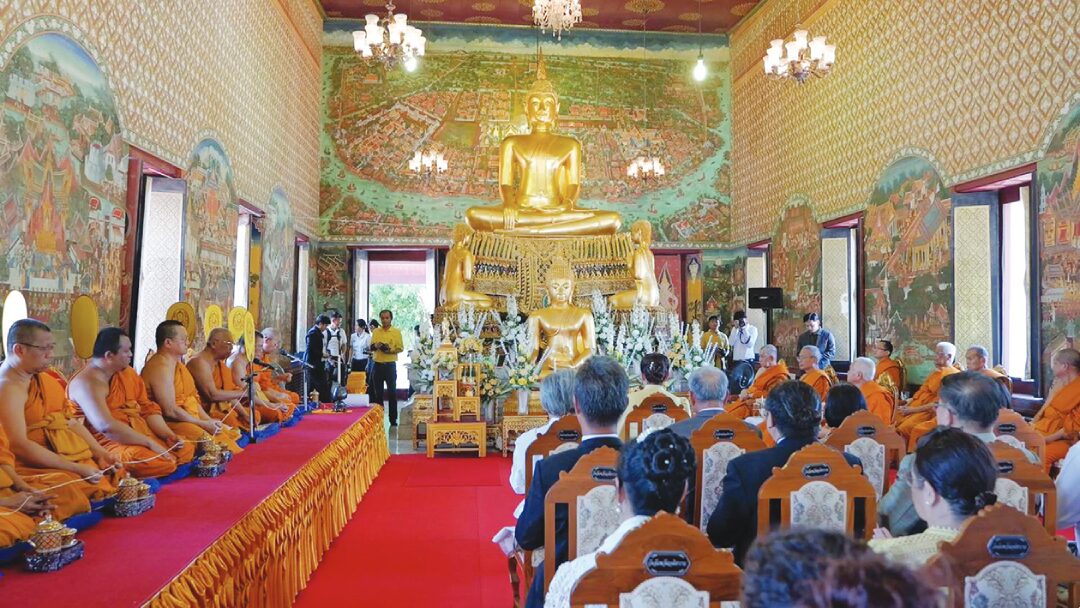 ข่าวสดพระเครื่อง - สมุทรสงครามจัดพิธีบวงสรวง บูรณะโบราณสถานวัดอัมพวันฯ