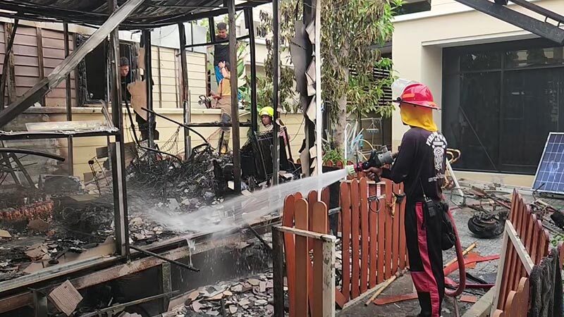 Fire devastates solar battery storage in Ayutthaya home | News by Thaiger