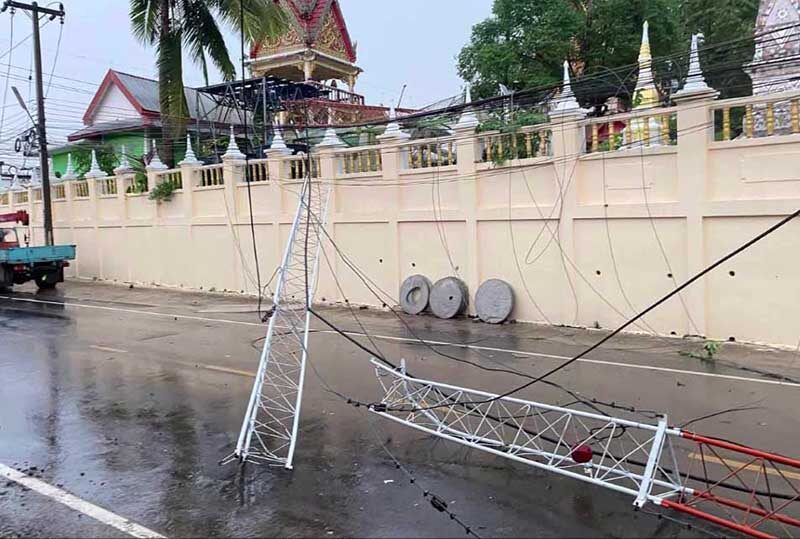 Hailstorm wreaks havoc in Udon Thani, leaving homes damaged | News by Thaiger