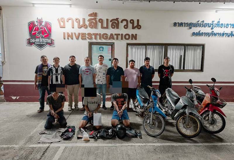 Cha-am theft ring busted, stolen goods used to buy methamphetamine | News by Thaiger