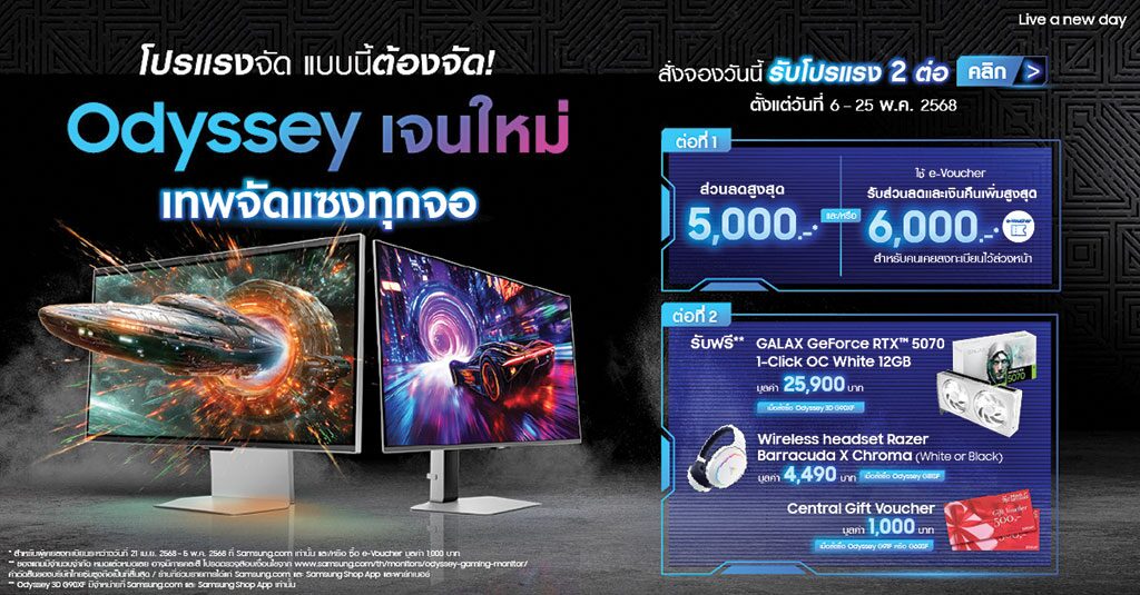 หลาก&หลายไอที - ซัมซุง Odyssy 2025 สายเกมขั้นสุด 3มิติทะลุจอ
