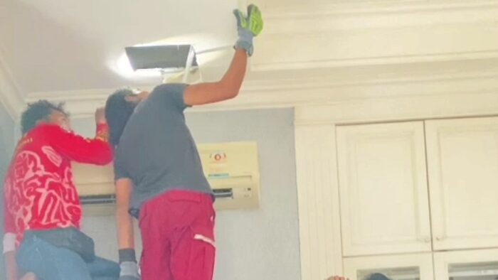 Large water monitor lizard rescued from Ayutthaya house ceiling | News by Thaiger