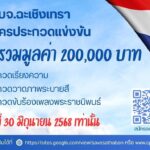 อบจ.ฉะเชิงเทรา รับสมัครประกวดแข่งขัน โครงการปกป้องสถาบันสำคัญของชาติ 