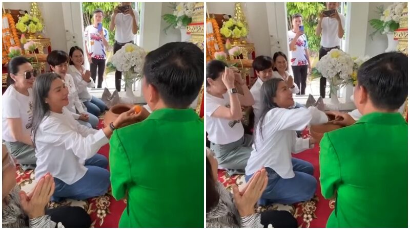 แม่แก้ว แม่ของณเดชน์ ทำบุญที่จังหวัดศรีสะเกษ เผยเลขเด็ดล้วงไหปิงปอง
