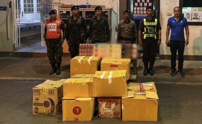 Drivers held for transporting 1,434 boxes of illegal cigarettes | News by Thaiger