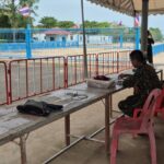 ประชุมด่วน กำนัน-ผญบ. ชายแดน อ.บ้านกรวด ซ้อมแผนอพยพ ปชช. พ้นพื้นที่เสี่ยงภัย-เกิดเหตุฉุกเฉิน