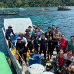 ลุยกู้เรือพม่าชนปะการัง แจ้งใช้ถังน้ำ 200 ลิตร พยุงเรือลอยขึ้น เร่งฟื้นฟูปะการัง