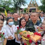 แม่ทัพภาค 2 ถวายพระพุทธรูปปางชนะมาร ลั่นรักษาอธิปไตยชาติเต็มกำลัง แจงสั่งปิด2ด่าน