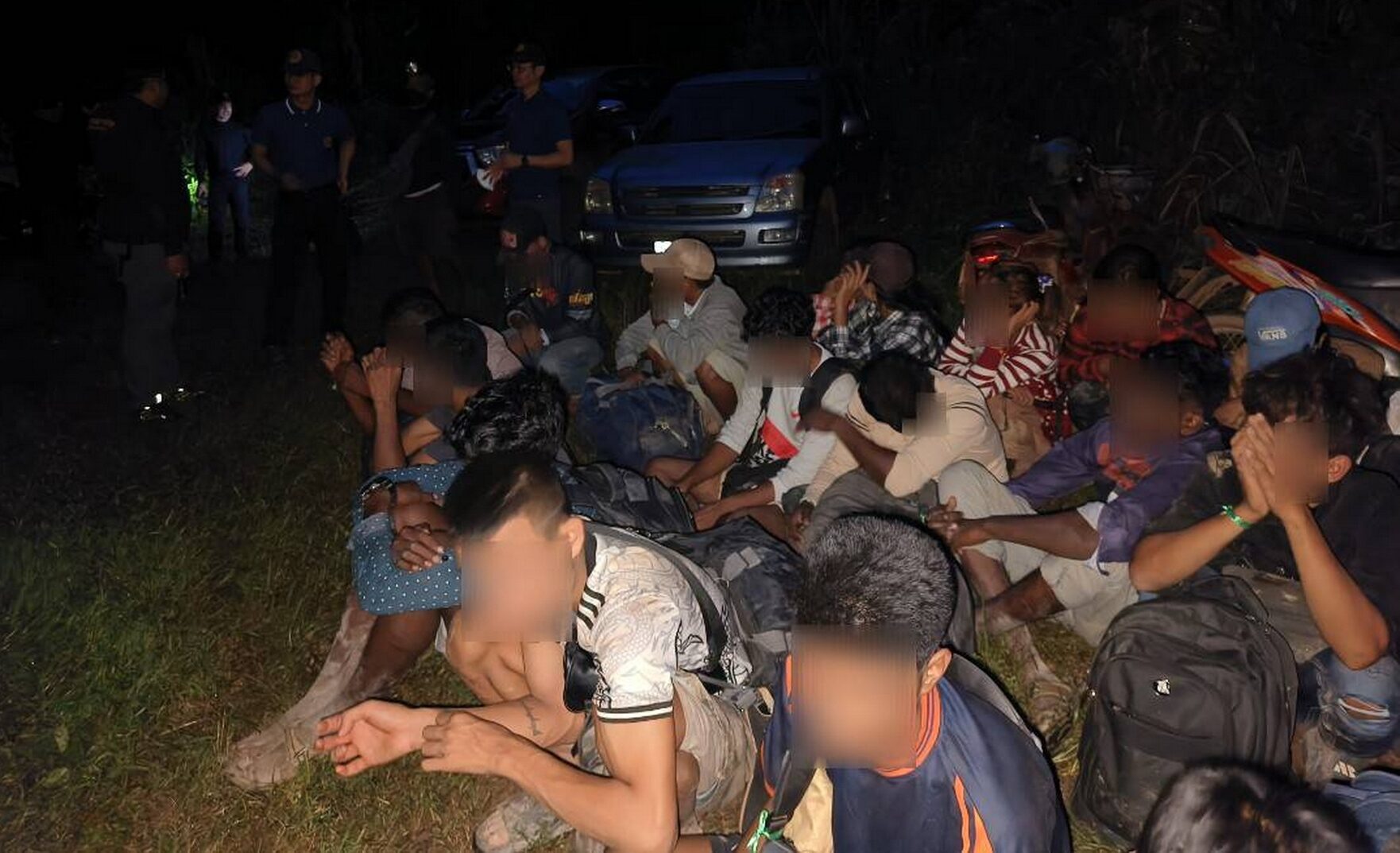 Thai police thwart migrant smuggling after truck stuck in mud | News by Thaiger
