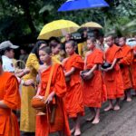 รำลึก 7 ปี กู้ภัยช่วย 13 หมูป่าถ้ำหลวง ทำบุญตักบาตรพระสงฆ์ 99 รูป บวงสรวงเจ้าแม่นางนอน