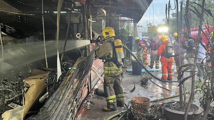 Fire at Nakhon Ratchasima bicycle store causes 3 million baht damages | News by Thaiger