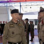 ผบช.น. เปิดพิธีเปิดโครงการประกวดการฝึกระเบียบแถว-ยุทธวิธีตำรวจ 753 นาย ที่สน.สายไหม