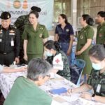 ผบ.มทบ.38 ควง ประธานสมาคมแม่บ้าน ดูแลสุขภาพประชาชน ประสบ อุทกภัย อ.เวียงสา