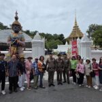 ตำรวจท่องเที่ยวลพบุรี นำกำลังออกดูแลความปลอดภัยนักท่องเที่ยว