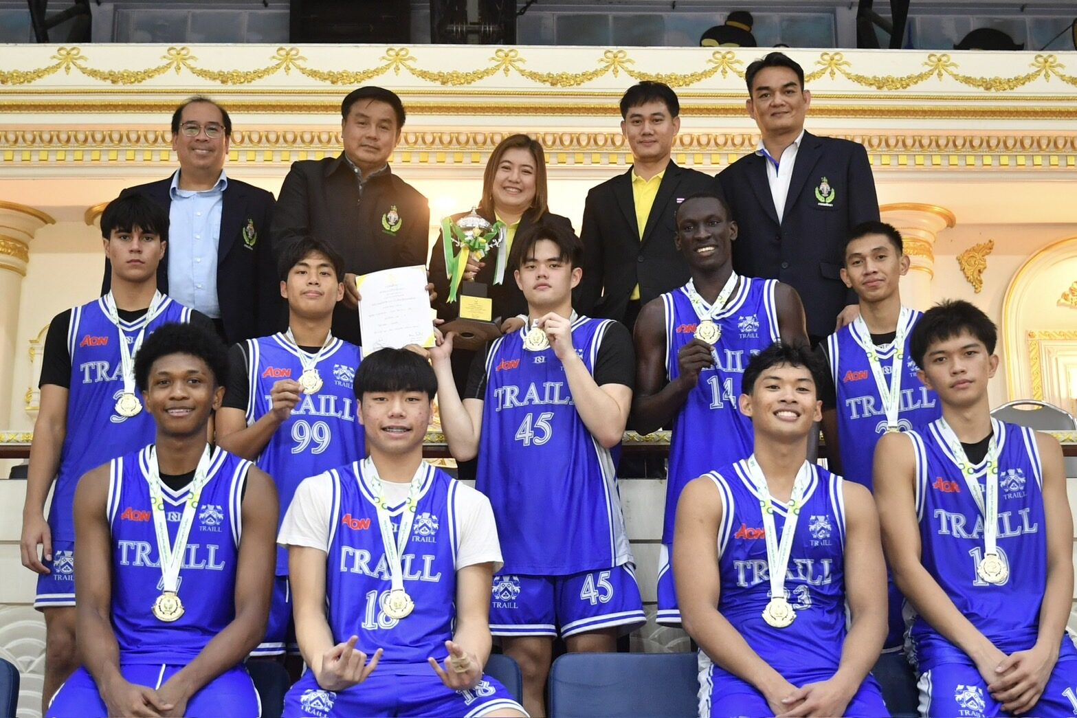 โรงเรียนนานาชาติ เทร็ล ครองแชมป์ บาสเกตบอล กีฬาระหว่างโรงเรียน