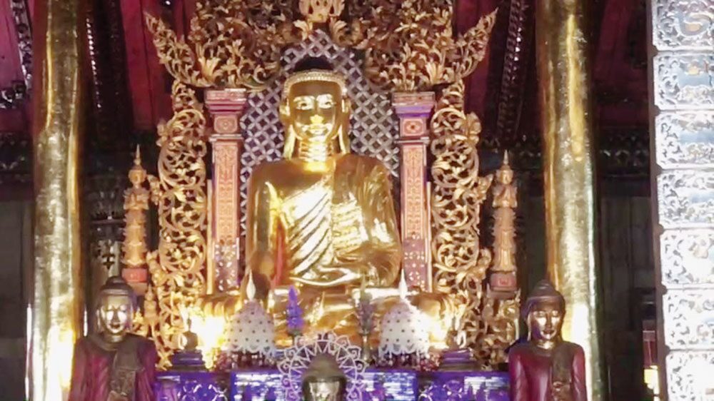 เที่ยววัด-วันหยุด - ชมความสวยงาม‘วัดนันตาราม’ วิหารไม้สักทองศิลปะไทย-พม่า