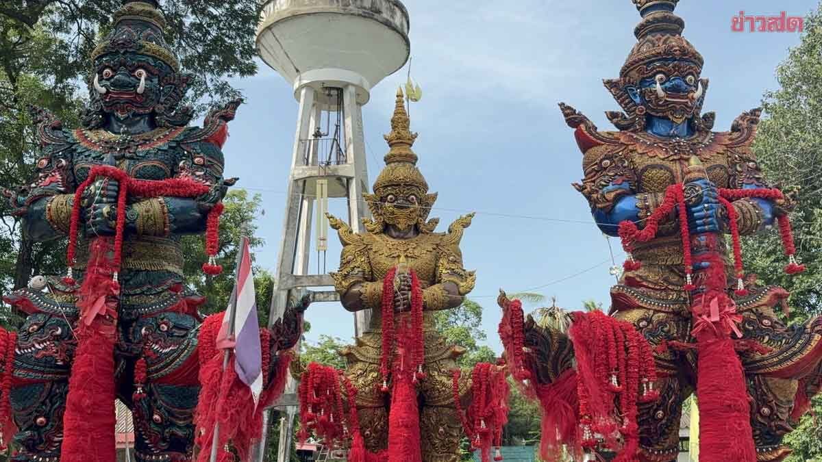 .ผัวเมียรับเหมา แก้บนท้าวเวสสุวรรณ จุดประทัดต่อยอด ได้เลขใหม่ 2 ตัว 3 ตัว.