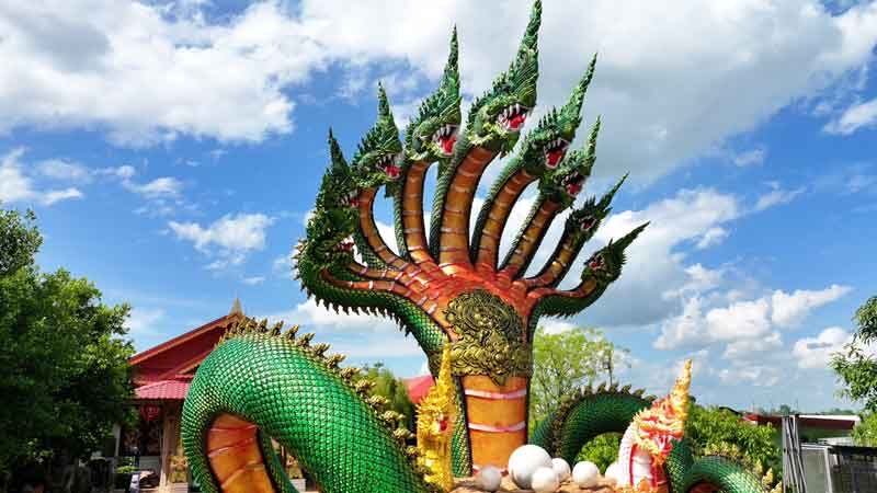 ฮือฮา ถูกหวย 9 งวดติด ได้โชคหลักล้าน สร้างพญานาค 9 เศียรถวาย พ่อปู่เข้าฝันมื่อไหร่จะสร้างให้