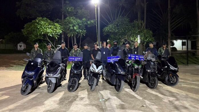 Thai forces disrupt cross-border motorcycle smuggling operation | News by Thaiger