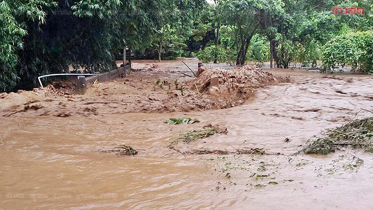 .กรมธรณี เตือนภัย 6 จังหวัดเหนือ เสี่ยงดินถล่ม-น้ำป่าไหลหลาก ในช่วง 1-2 วันนี้.