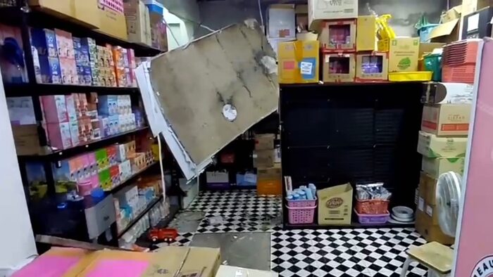 Monitor lizard crashes through ceiling at Ayutthaya beauty shop | News by Thaiger