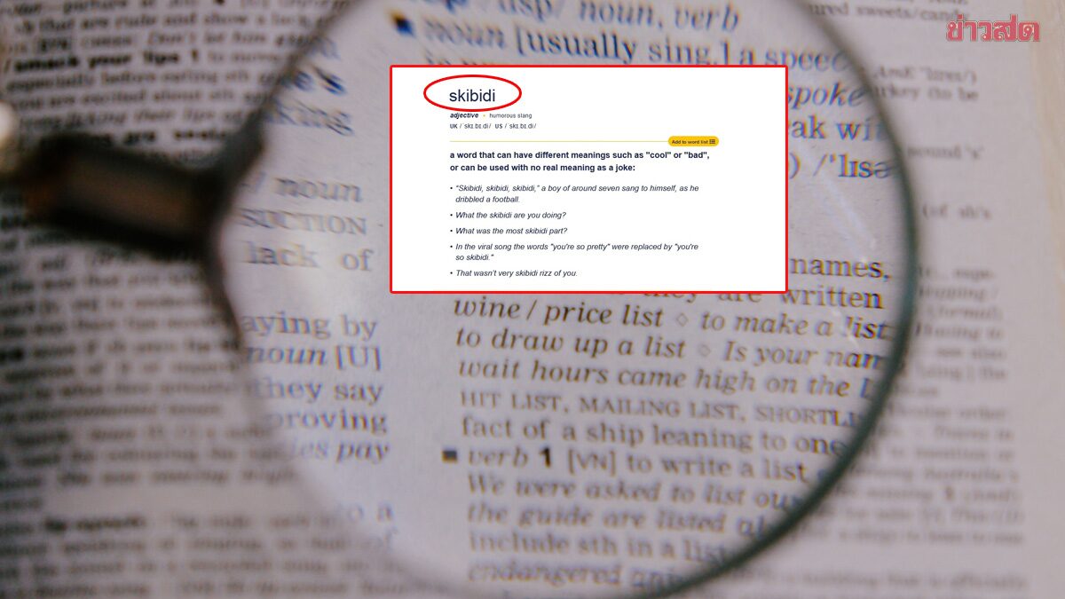 .พจนานุกรมสะเทือน! ศัพท์วัยรุ่น ‘Skibidi’ เคมบริดจ์ยอมใส่ลงดิกฯเป็นที่เรียบร้อย.