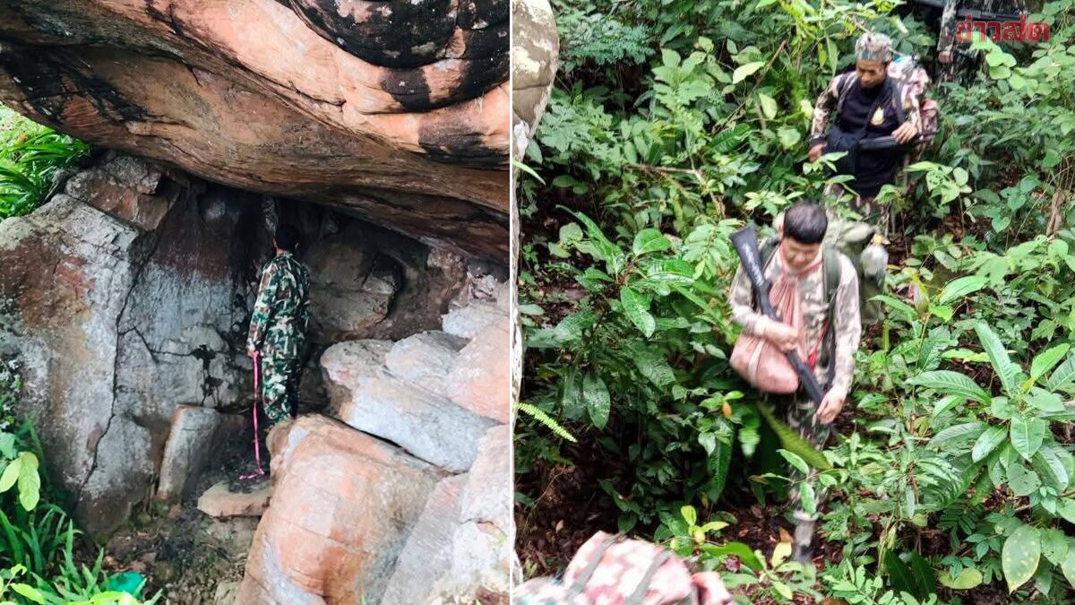 .เจ้าหน้าที่พิทักษ์ป่า ลาดตระเวน พบแหล่งโบราณคดีแห่งใหม่ 'ถ้ำตากึง'.